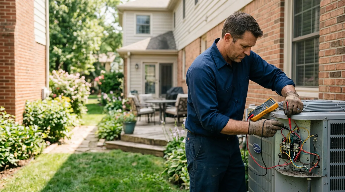 HVAC technician working near East Sandwich, MA
